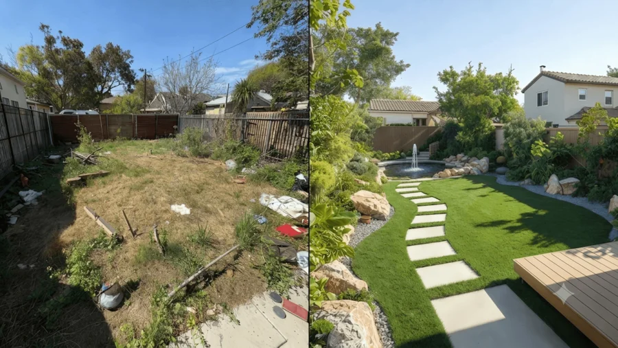 Gartenumgestaltung Krefeld – Vorher-Nachher eines modernisierten Gartens